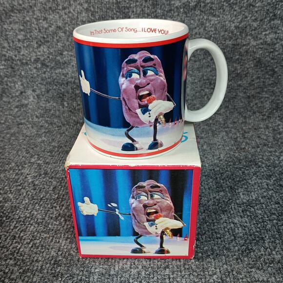 1987 Applause California Raisins Mug With Box Vintage - Picture 1 of 7